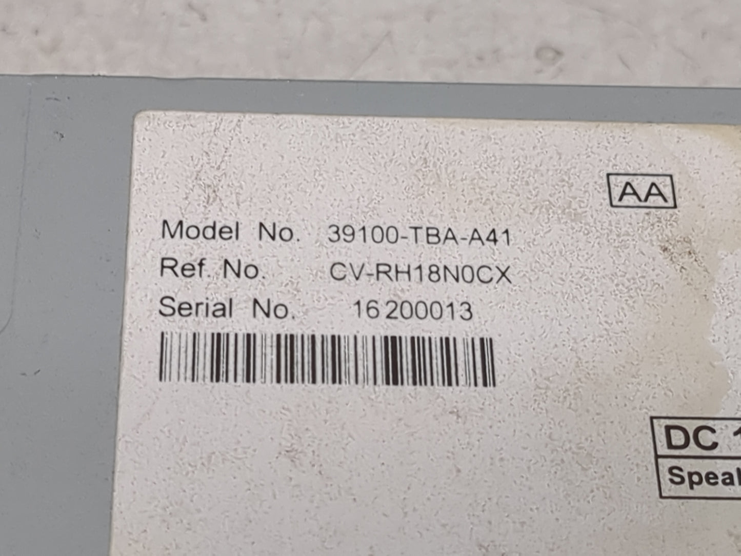 2019-2021 Honda Civic Radio AM FM Cd Player Receiver Replacement Fits Fits 2019 2020 2021 OEM Used Auto Parts - Oemusedautop