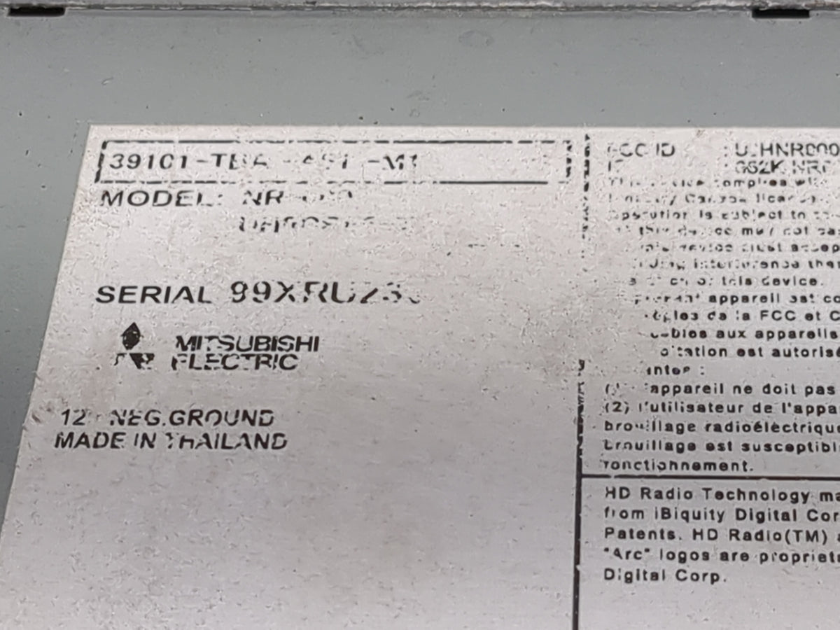2020 Honda Civic Radio AM FM Cd Player Receiver Replacement P/N:39101-TBA-A91-M1 UHNRD00062K, 39101-TBA-A91 Fits OEM Used Au