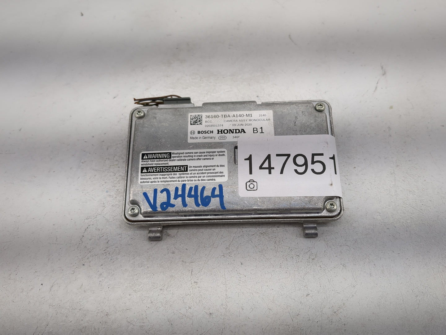 2020 Honda Civic Driver Assist Control Module 36160-tba-a140-m1 - Oemusedautoparts1.com