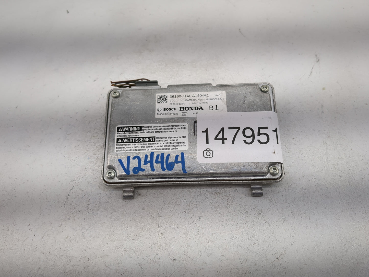 2020 Honda Civic Driver Assist Control Module 36160-tba-a140-m1 - Oemusedautoparts1.com