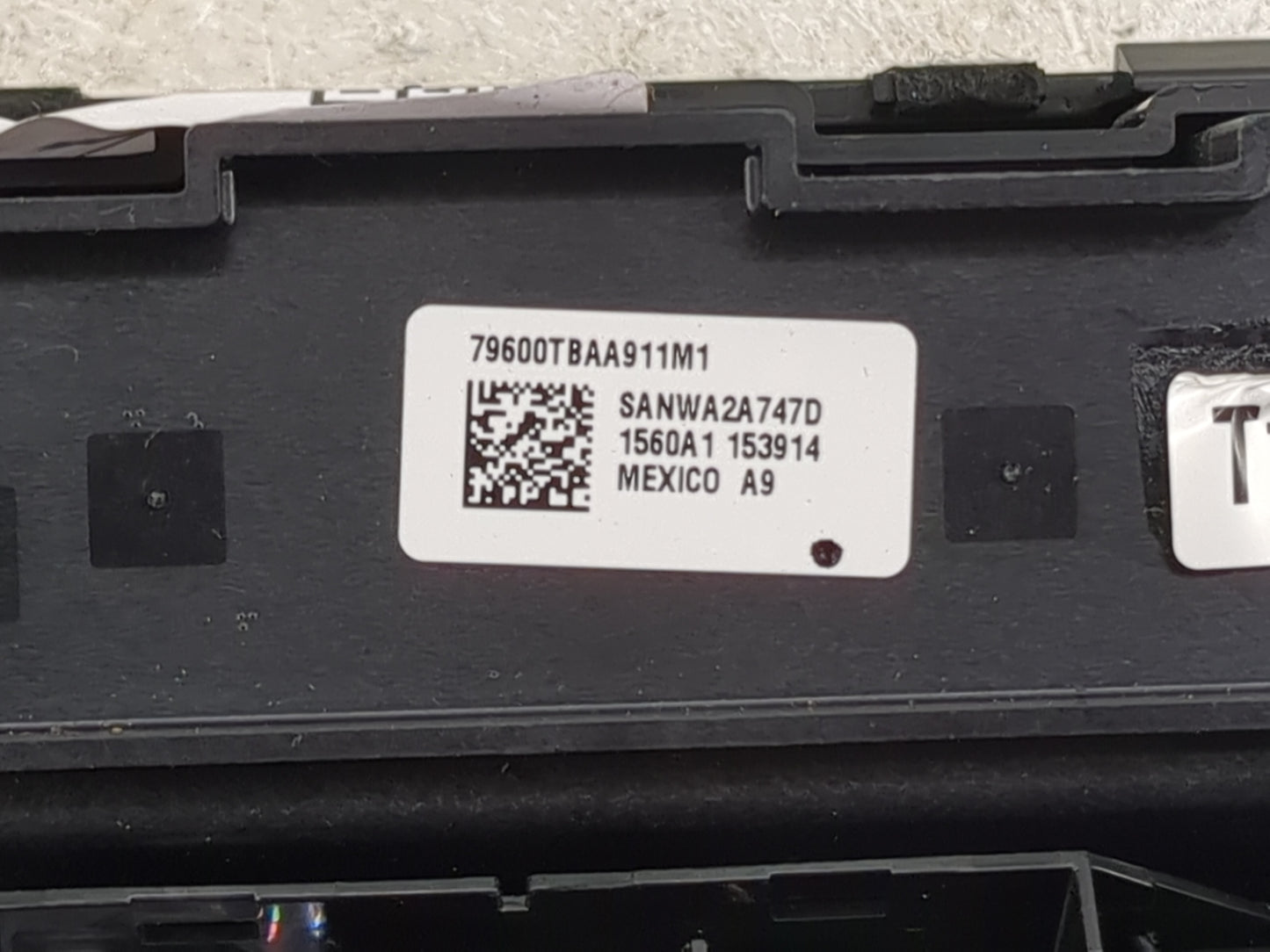2019-2021 Honda Civic Climate Control Module Temperature AC/Heater Replacement P/N:79600TBAA911M1 SANWA2A747D Fits OEM Used 