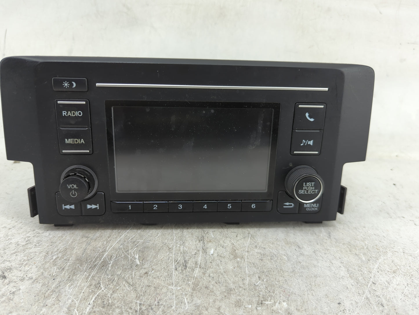 2019-2021 Honda Civic Radio AM FM Cd Player Receiver Replacement P/N:1761B-190902-0017 Fits Fits 2019 2020 2021 OEM Used Aut