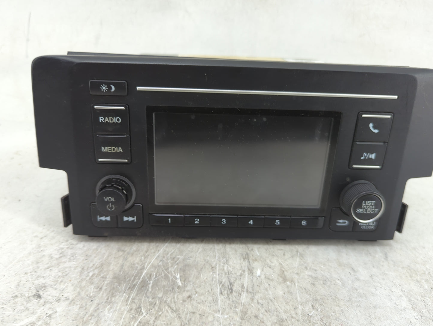 2019-2021 Honda Civic Radio AM FM Cd Player Receiver Replacement P/N:1761B-190902-0017 Fits Fits 2019 2020 2021 OEM Used Aut