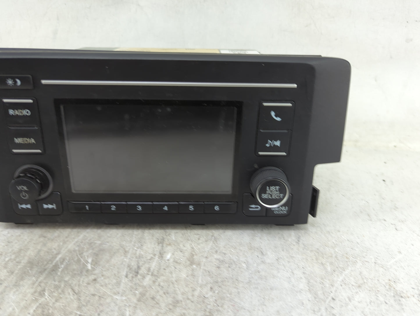 2019-2021 Honda Civic Radio AM FM Cd Player Receiver Replacement P/N:1761B-190902-0017 Fits Fits 2019 2020 2021 OEM Used Aut