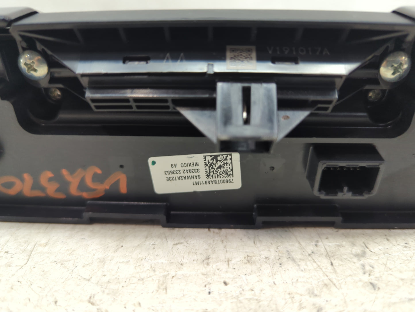 2019-2021 Honda Civic Climate Control Module Temperature AC/Heater Replacement P/N:79600TBAA911M1 5ANWA2A7723E Fits OEM Used