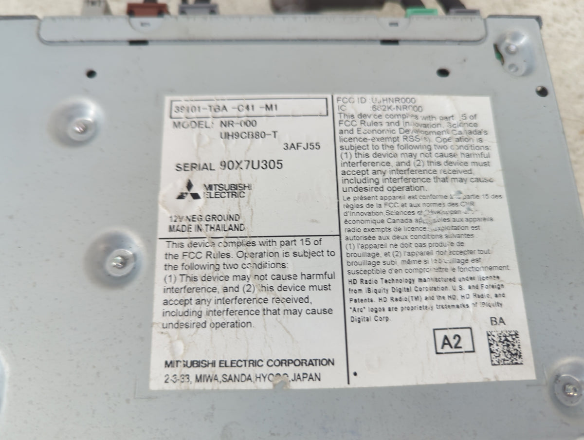 2020 Honda Civic Radio AM FM Cd Player Receiver Replacement P/N:39101-TBA-C41-M1 UH9CB80-T, UJHNR000, 682K-NR000 Fits OEM Us