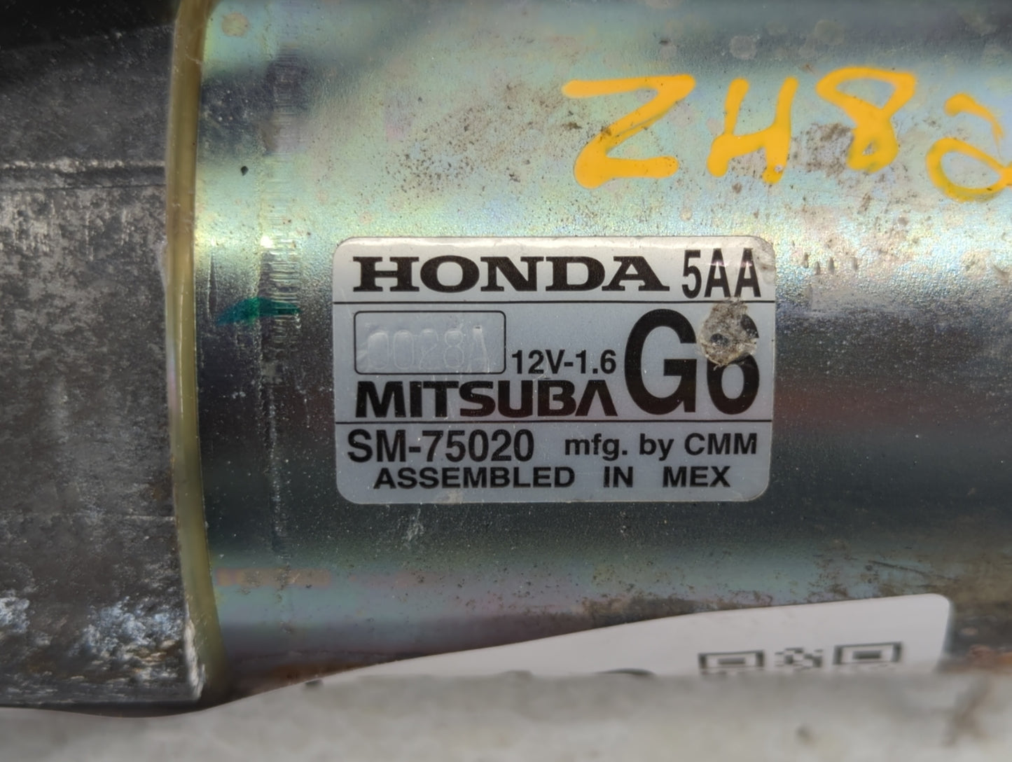 2016-2017 Honda Civic Car Starter Motor Solenoid OEM P/N:SM-75020 Fits Fits 2016 2017 2020 OEM Used Auto Parts - Oemusedauto