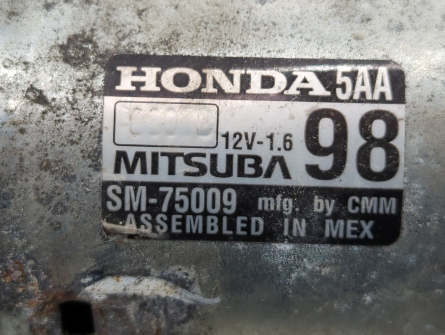 2016-2017 Honda Civic Car Starter Motor Solenoid OEM P/N:SM-75009 Fits Fits 2016 2017 2020 OEM Used Auto Parts - Oemusedauto