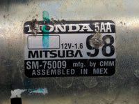 2016-2017 Honda Civic Car Starter Motor Solenoid OEM P/N:SM-75009 Fits Fits 2016 2017 2020 OEM Used Auto Parts - Oemusedauto