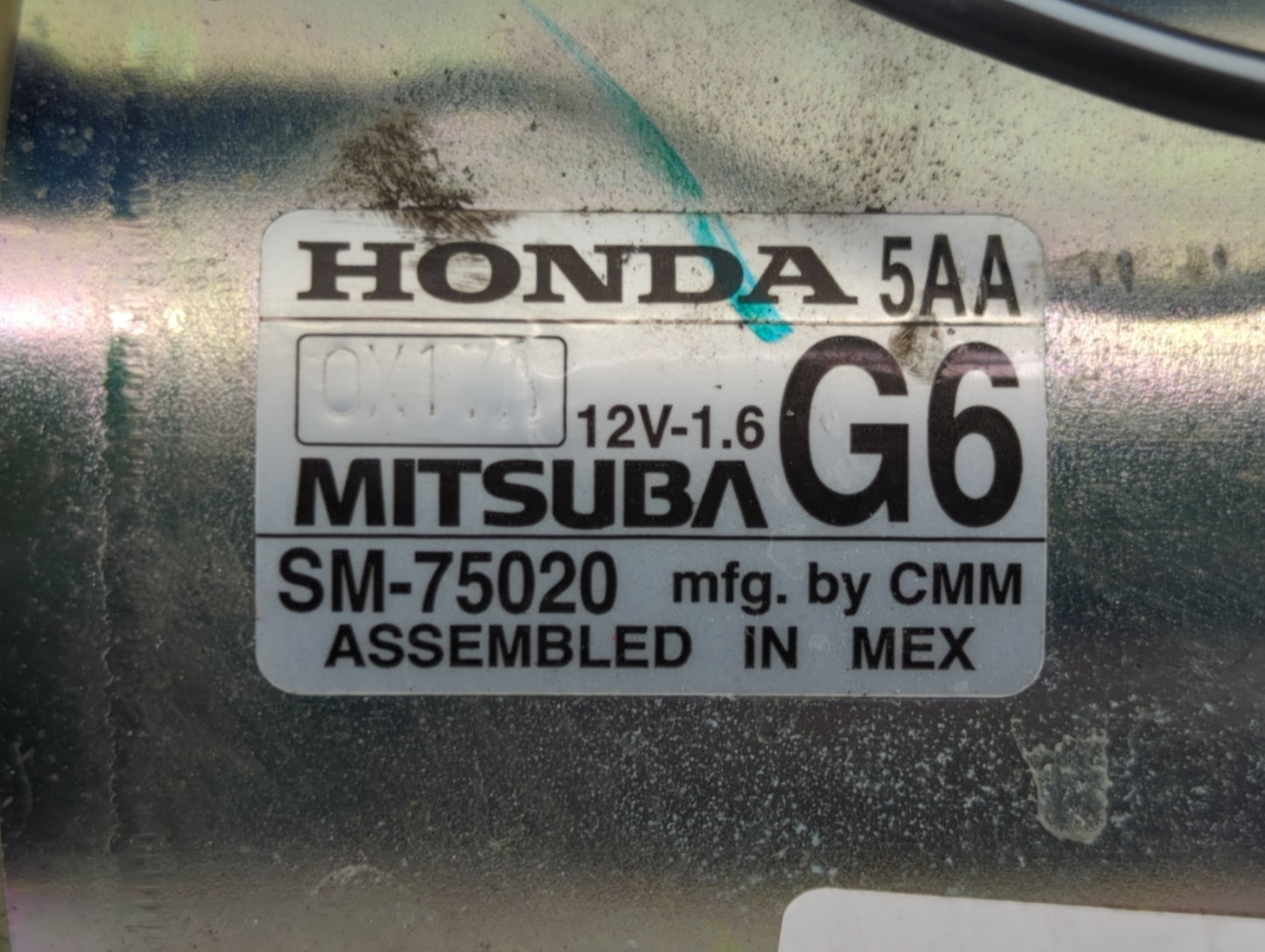 2016-2017 Honda Civic Car Starter Motor Solenoid OEM P/N:SM-75020 Fits Fits 2016 2017 2020 OEM Used Auto Parts - Oemusedauto