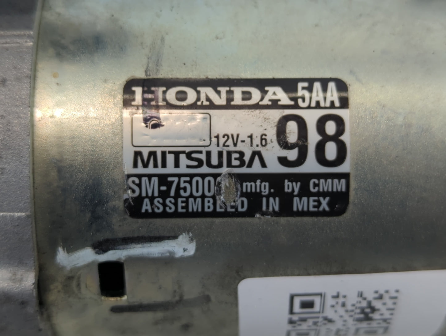 2016-2017 Honda Civic Car Starter Motor Solenoid OEM P/N:SM-75009 Fits Fits 2016 2017 2020 OEM Used Auto Parts - Oemusedauto