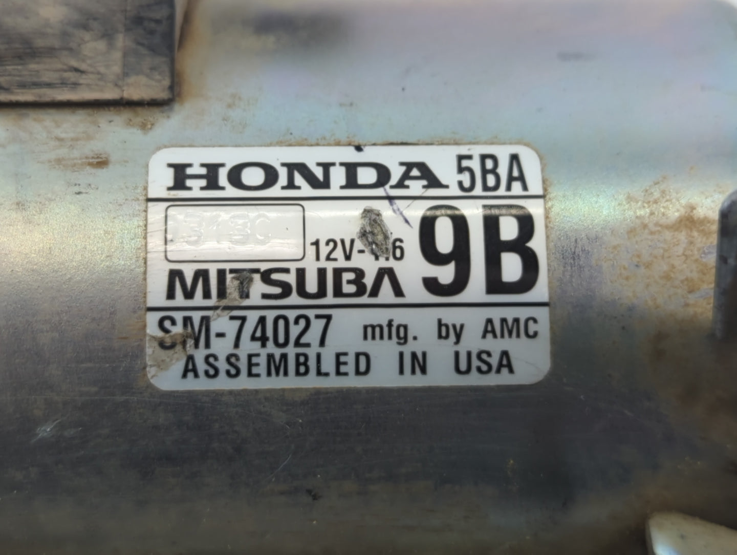 2016-2021 Honda Civic Car Starter Motor Solenoid OEM P/N:SM-74027 SM-74028 Fits Fits 2016 2017 2018 2019 2020 2021 OEM Used 