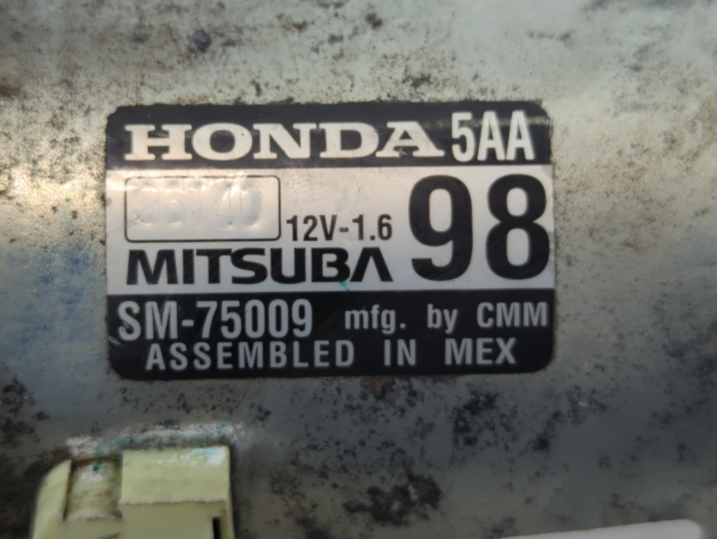 2016-2017 Honda Civic Car Starter Motor Solenoid OEM P/N:SM-75009 Fits Fits 2016 2017 2020 OEM Used Auto Parts - Oemusedauto