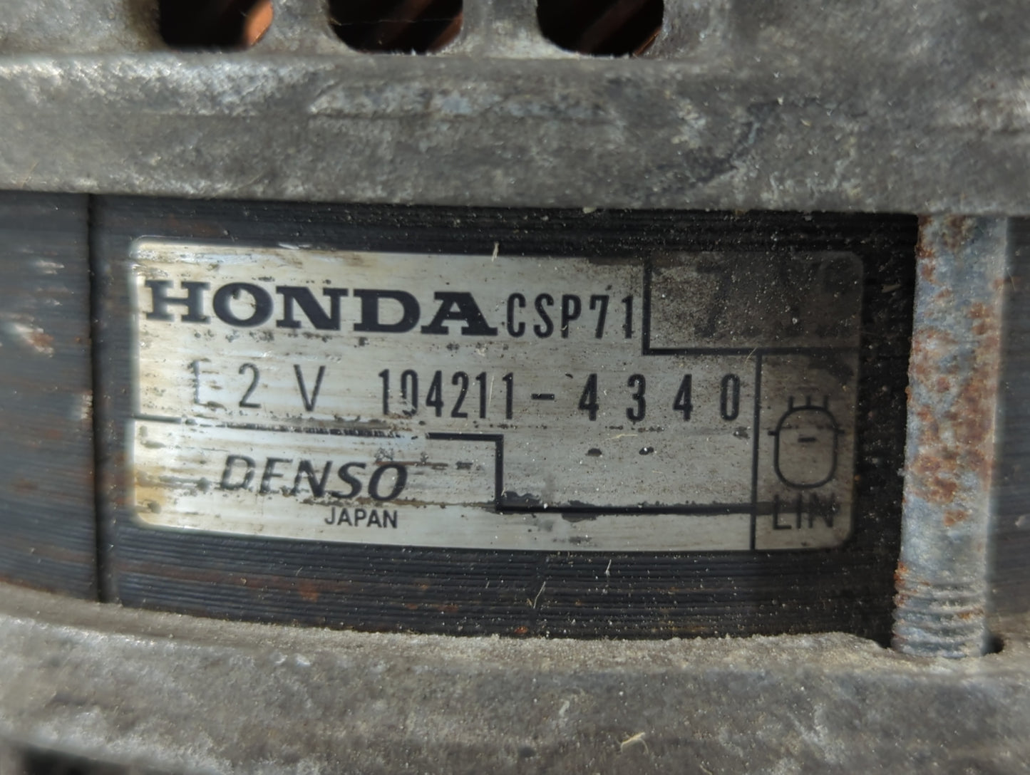 2017-2022 Honda Civic Alternator Replacement Generator Charging Assembly Engine OEM P/N:104211-4340 Fits OEM Used Auto Parts
