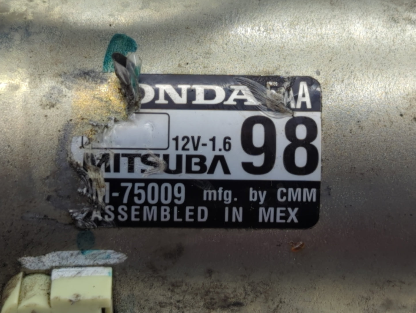 2016-2017 Honda Civic Car Starter Motor Solenoid OEM P/N:SM-75009 Fits Fits 2016 2017 2020 OEM Used Auto Parts - Oemusedauto