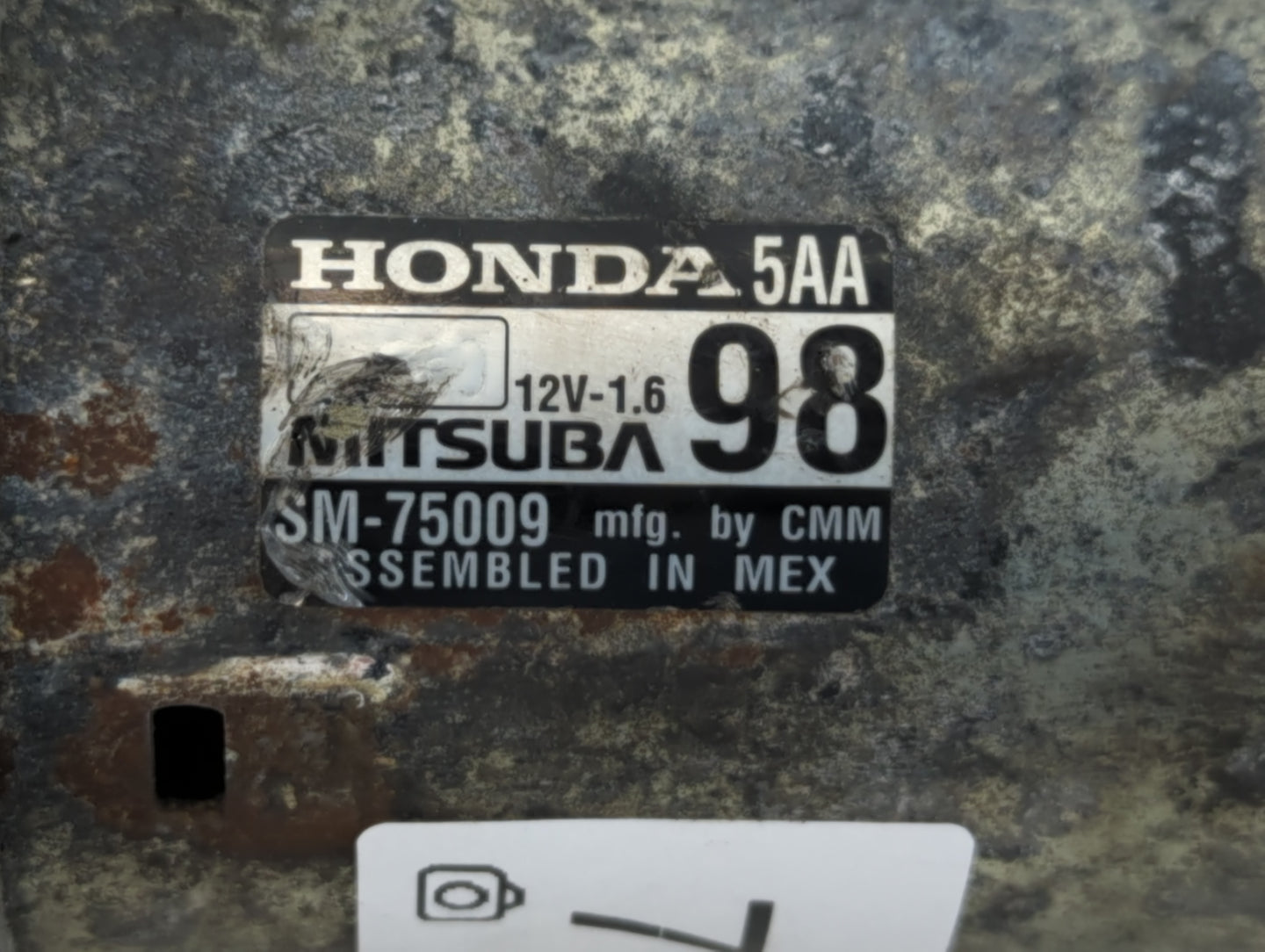 2016-2017 Honda Civic Car Starter Motor Solenoid OEM P/N:SM-75009 Fits Fits 2016 2017 2020 OEM Used Auto Parts - Oemusedauto