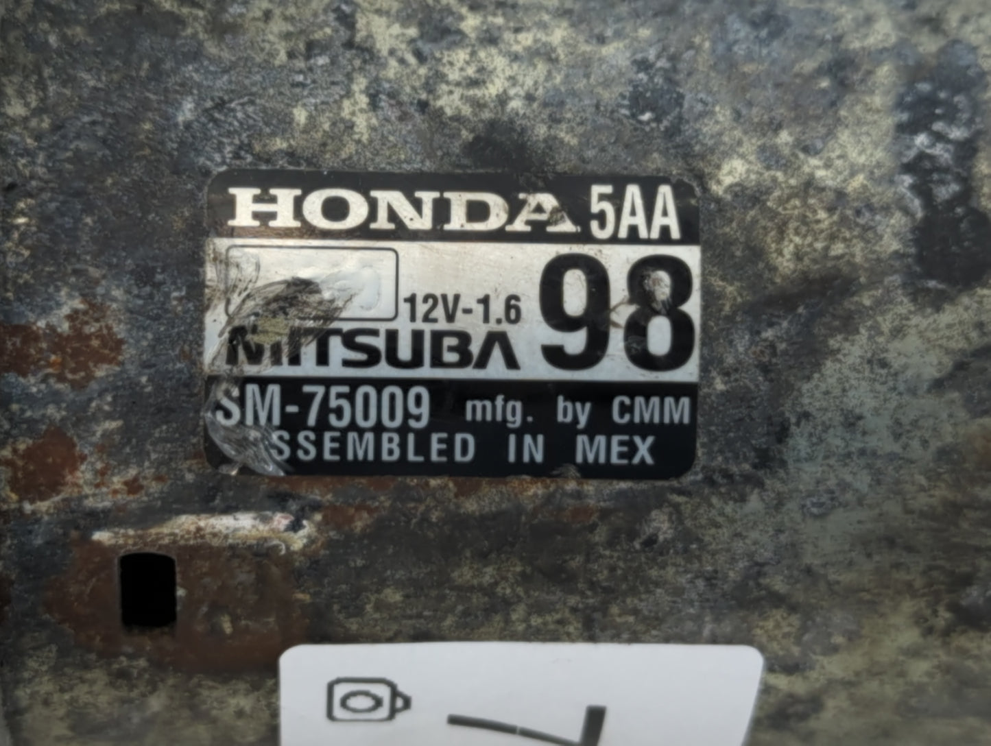 2016-2017 Honda Civic Car Starter Motor Solenoid OEM P/N:SM-75009 Fits Fits 2016 2017 2020 OEM Used Auto Parts - Oemusedauto