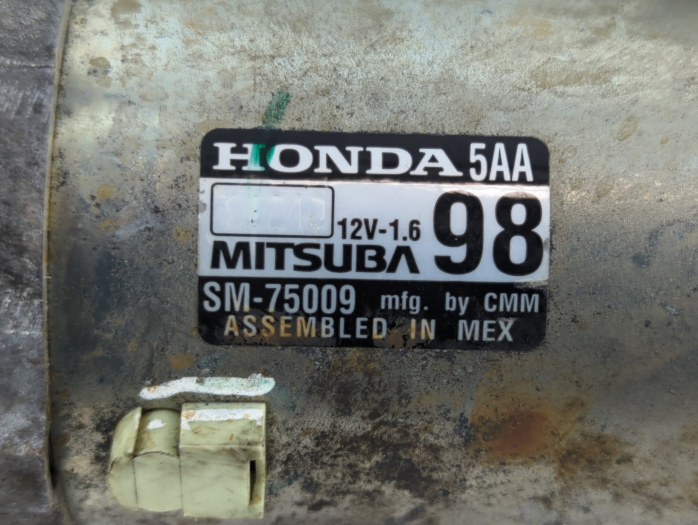 2016-2017 Honda Civic Car Starter Motor Solenoid OEM P/N:SM-75009 Fits Fits 2016 2017 2020 OEM Used Auto Parts - Oemusedauto