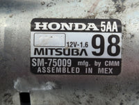 2016-2017 Honda Civic Car Starter Motor Solenoid OEM P/N:SM-75009 Fits Fits 2016 2017 2020 OEM Used Auto Parts - Oemusedauto