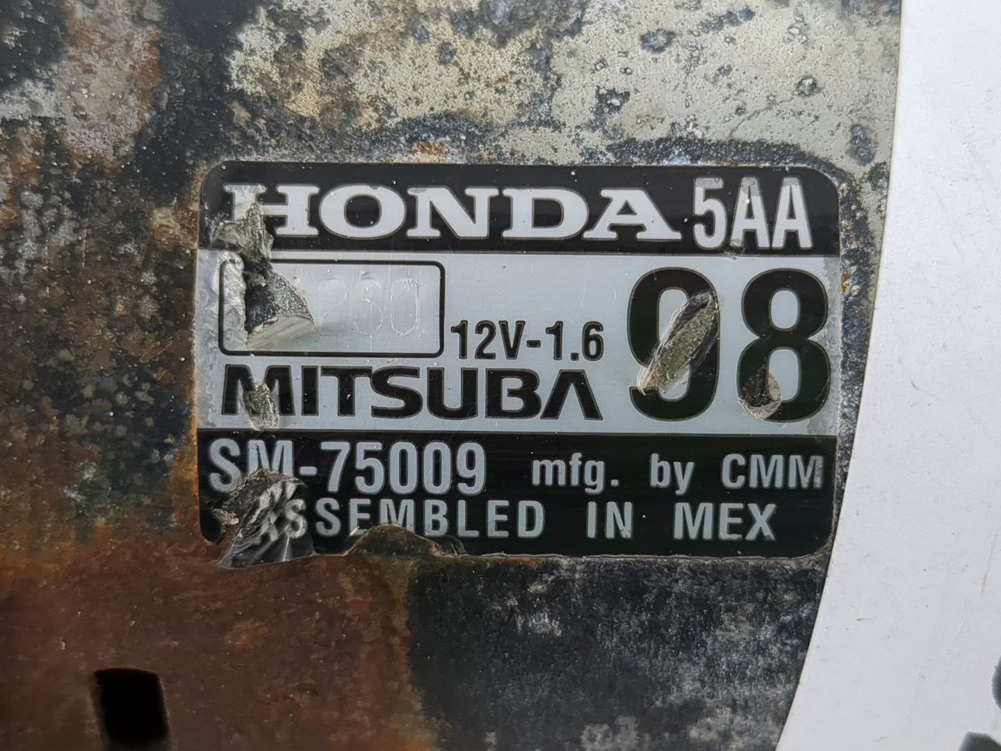 2020 Honda Cr-V Car Starter Motor Solenoid OEM P/N:SM-75009 Fits Fits 2016 2017 OEM Used Auto Parts - Oemusedautoparts1.com