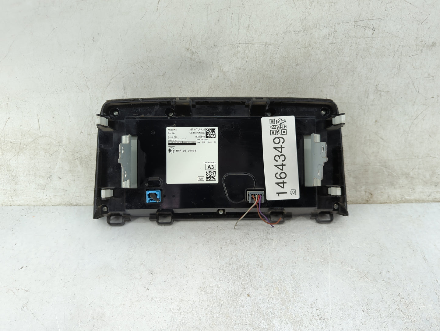 2017-2022 Honda Cr-V Radio AM FM Cd Player Receiver Replacement P/N:39710-TLA-A31 CX-MH27N1TX Fits OEM Used Auto Parts - Oem