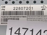 2018-2022 Honda Cr-V Radio AM FM Cd Player Receiver Replacement P/N:22807201 Fits Fits 2018 2019 2020 2021 2022 OEM Used Aut