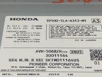 2018-2021 Honda Cr-V Radio AM FM Cd Player Receiver Replacement P/N:39100-TLA-A313-M1 AVH-5068ZH Fits Fits 2018 2019 2020 20