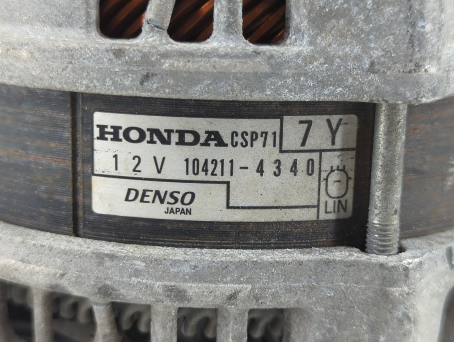 2020-2022 Honda Cr-V Alternator Replacement Generator Charging Assembly Engine OEM P/N:104211-4340 Fits OEM Used Auto Parts 