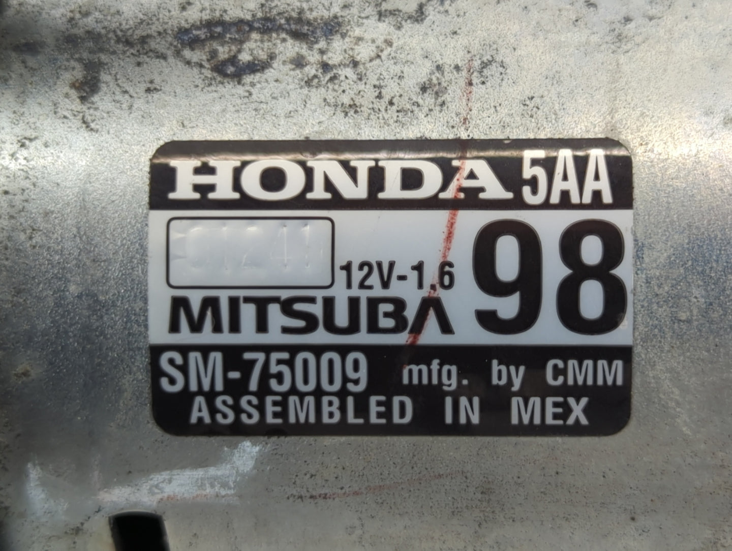 2020 Honda Cr-V Car Starter Motor Solenoid OEM P/N:SM-75009 Fits Fits 2016 2017 OEM Used Auto Parts - Oemusedautoparts1.com