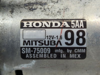 2020 Honda Cr-V Car Starter Motor Solenoid OEM P/N:SM-75009 Fits Fits 2016 2017 OEM Used Auto Parts - Oemusedautoparts1.com