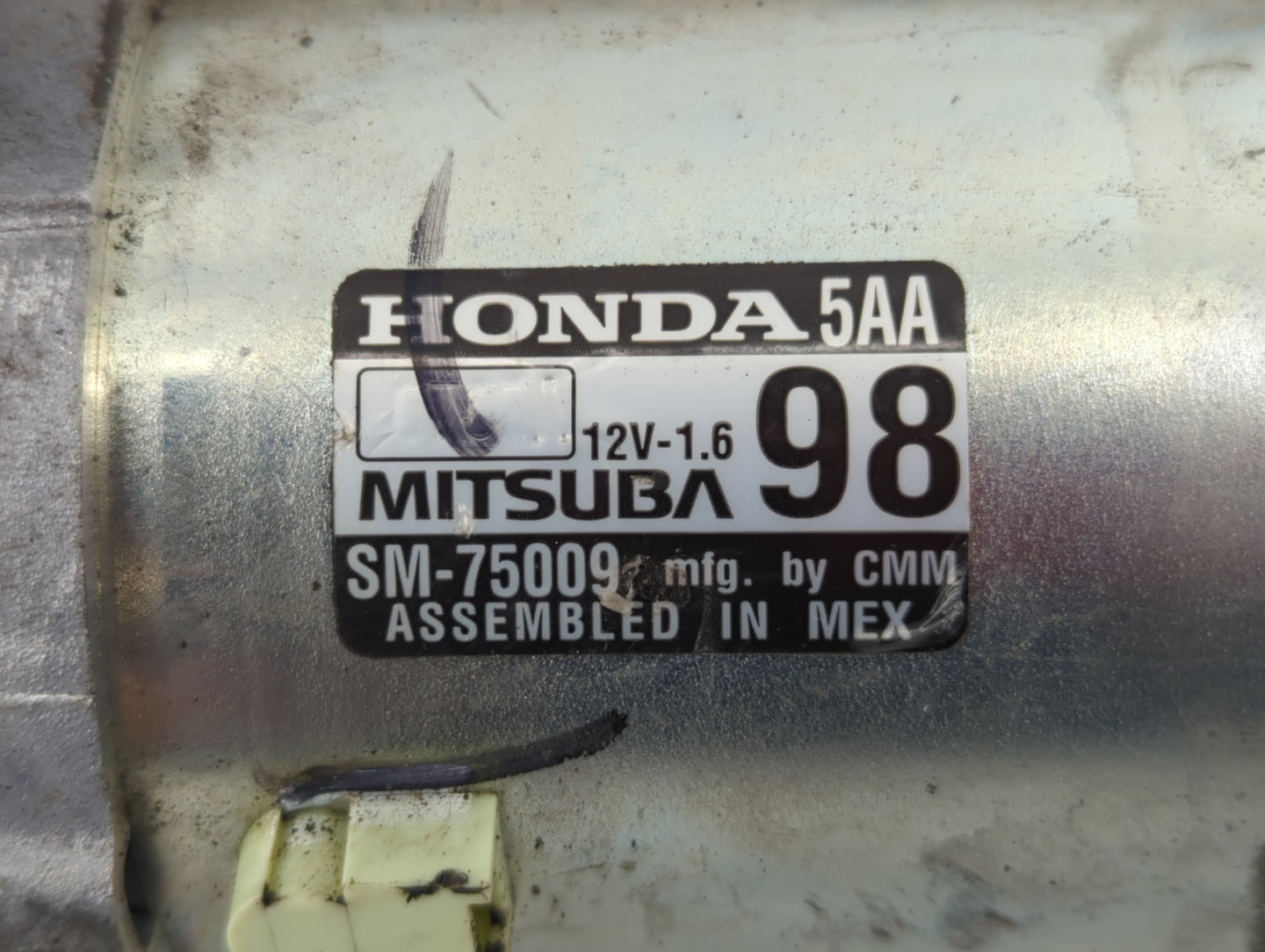 2020 Honda Cr-V Car Starter Motor Solenoid OEM P/N:SM-75009 Fits Fits 2016 2017 OEM Used Auto Parts - Oemusedautoparts1.com