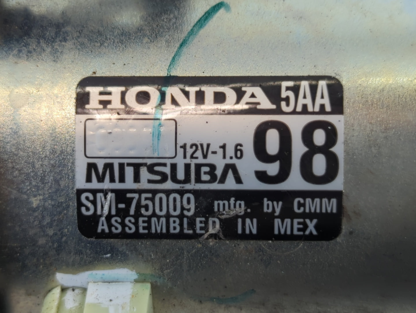 2020 Honda Cr-V Car Starter Motor Solenoid OEM P/N:SM-75009 Fits Fits 2016 2017 OEM Used Auto Parts - Oemusedautoparts1.com
