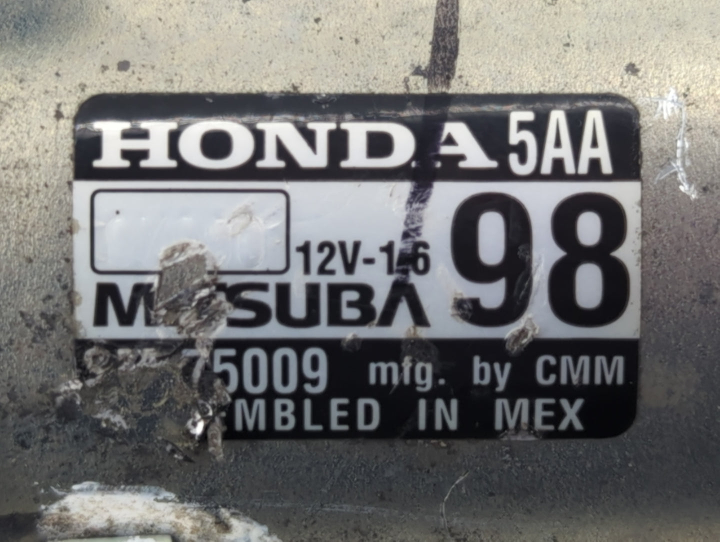 2020 Honda Cr-V Car Starter Motor Solenoid OEM P/N:SM-75009 Fits Fits 2016 2017 OEM Used Auto Parts - Oemusedautoparts1.com