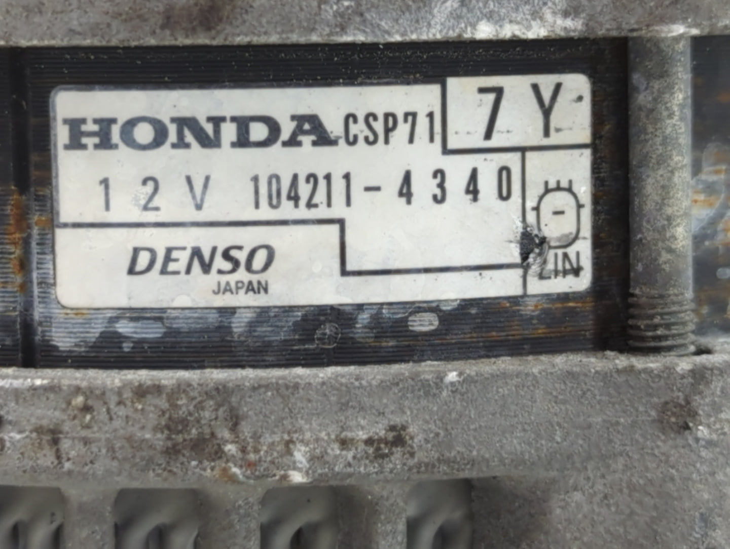 2020-2022 Honda Cr-V Alternator Replacement Generator Charging Assembly Engine OEM P/N:12V 104211-4340 Fits OEM Used Auto Pa