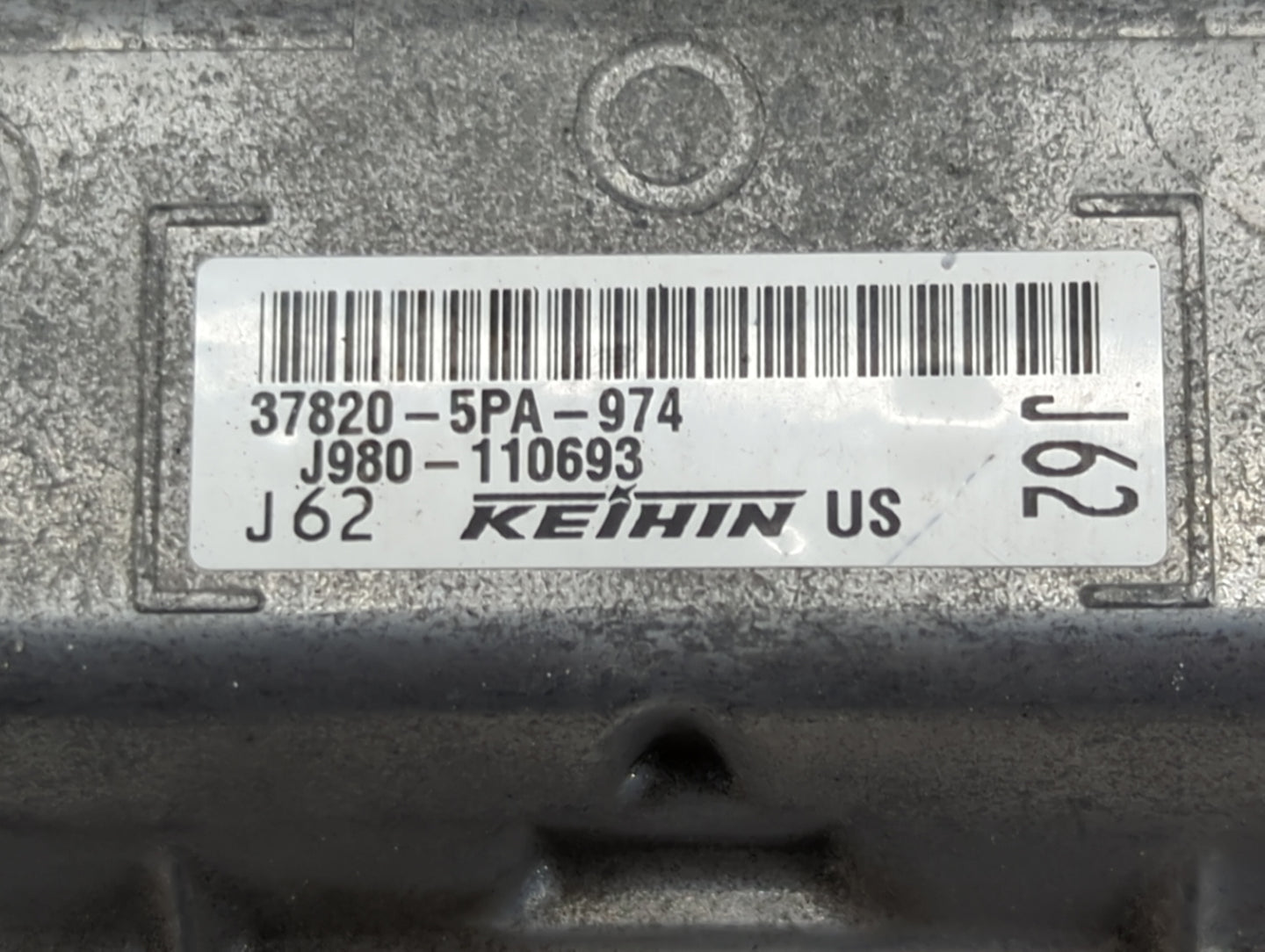 2020 Honda Crv PCM Engine Control Computer ECU ECM PCU OEM P/N:37820-5PA-974 Fits OEM Used Auto Parts - Oemusedautoparts1.co