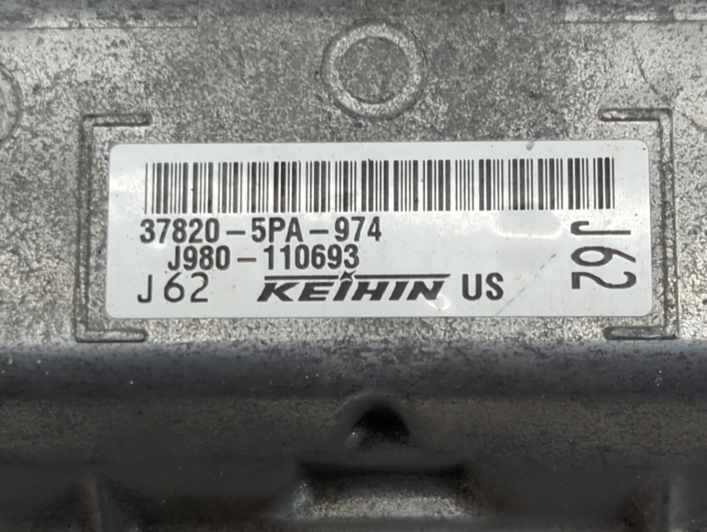 2020 Honda Crv PCM Engine Control Computer ECU ECM PCU OEM P/N:37820-5PA-974 Fits OEM Used Auto Parts - Oemusedautoparts1.co