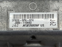 2020 Honda Crv PCM Engine Control Computer ECU ECM PCU OEM P/N:37820-5PA-974 Fits OEM Used Auto Parts - Oemusedautoparts1.co