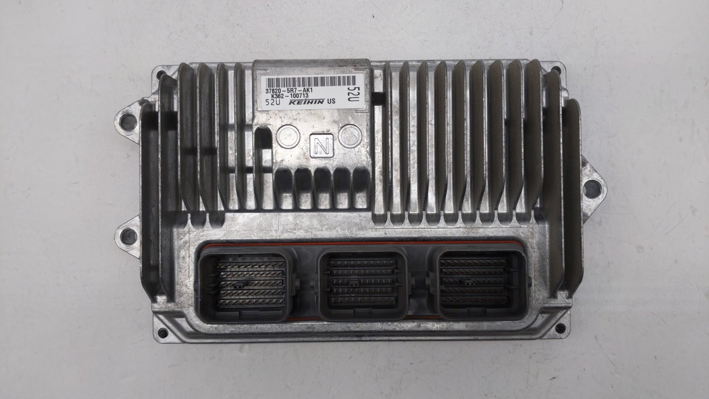 2020 Honda Fit PCM Engine Control Computer ECU ECM PCU OEM P/N:37820-5R7-AK1 Fits OEM Used Auto Parts - Oemusedautoparts1.co