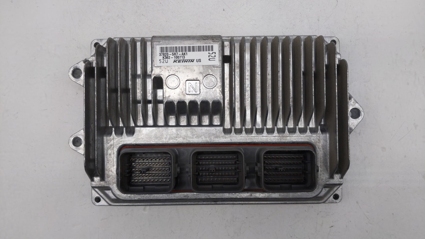 2020 Honda Fit PCM Engine Control Computer ECU ECM PCU OEM P/N:37820-5R7-AK1 Fits OEM Used Auto Parts - Oemusedautoparts1.co