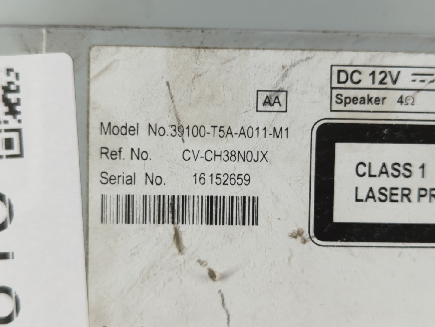 2020 Honda Fit Am Fm Cd Player Radio Receiver - Oemusedautoparts1.com