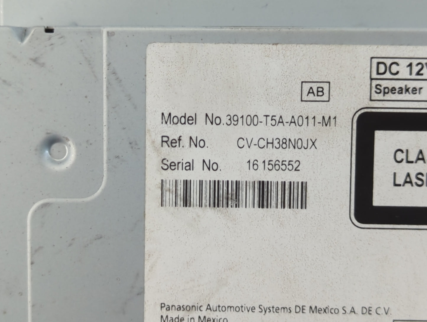 2020 Honda Fit Radio AM FM Cd Player Receiver Replacement P/N:39100-T5A-A011-M1 Fits OEM Used Auto Parts - Oemusedautoparts1