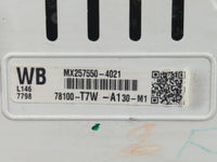 2020 Honda Hr-V Instrument Cluster Speedometer Gauges P/N:78100-T7W-A130-M1 MX257550-4021 Fits OEM Used Auto Parts - Oemused