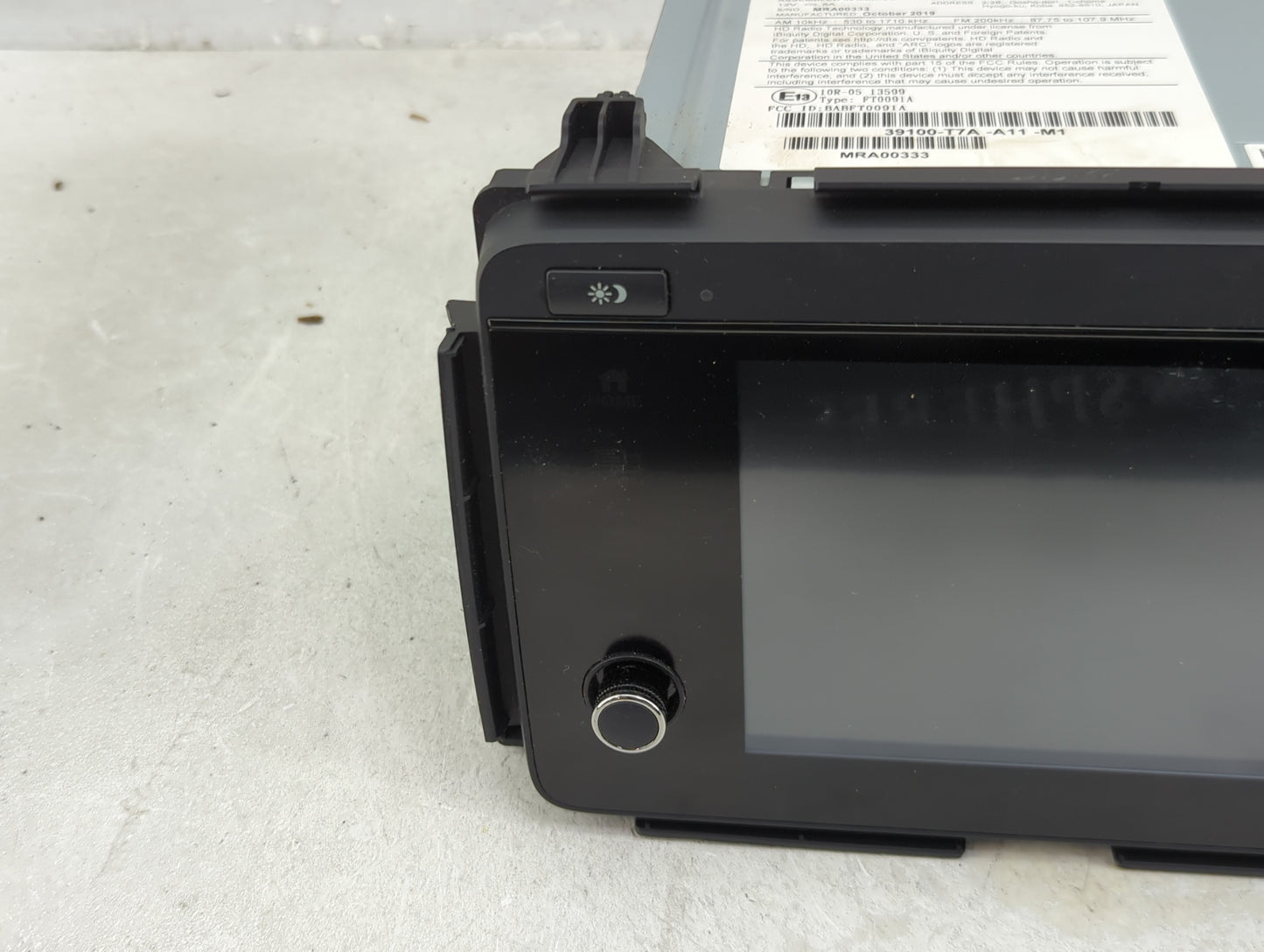 2019-2022 Honda Hr-V Radio AM FM Cd Player Receiver Replacement P/N:39100-T7A-A11-M1 139000-9381B101 Fits Fits 2019 2020 202