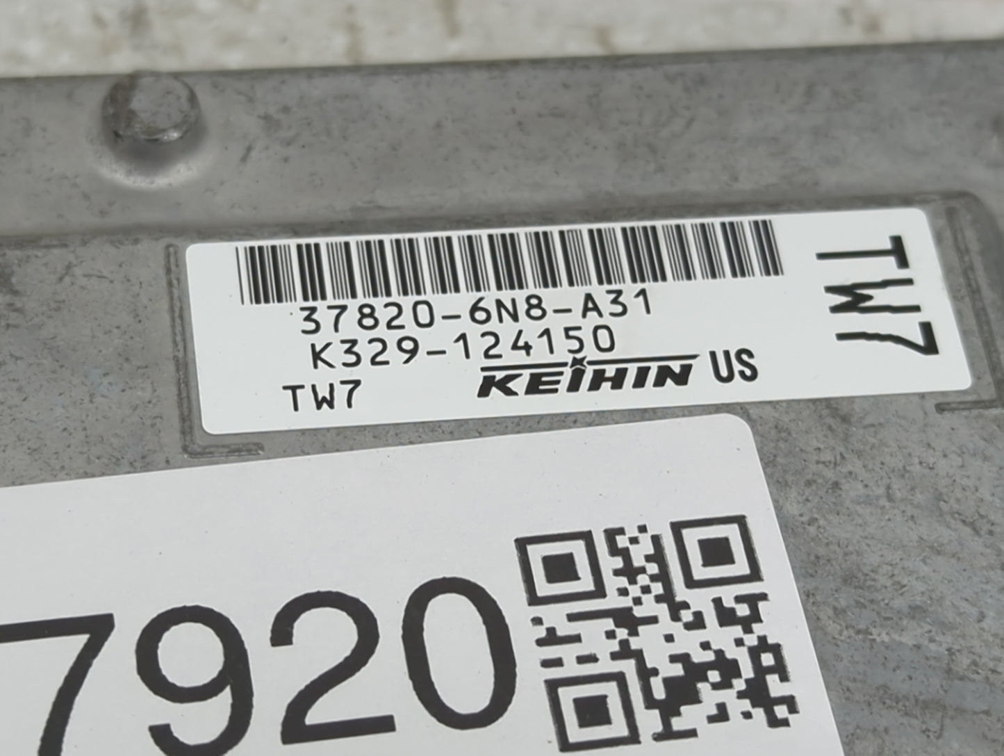 2020 Honda Hr-V PCM Engine Control Computer ECU ECM PCU OEM P/N:37820-6N8-A31, K329-124150 Fits OEM Used Auto Parts - Oemuse