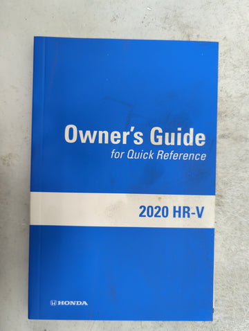 2020 Honda Hr-V Owners Manual Book Guide P/N:31T7AG40 OG-10985, 00X31-T7A-G400 OEM Used Auto Parts - Oemusedautoparts1.com