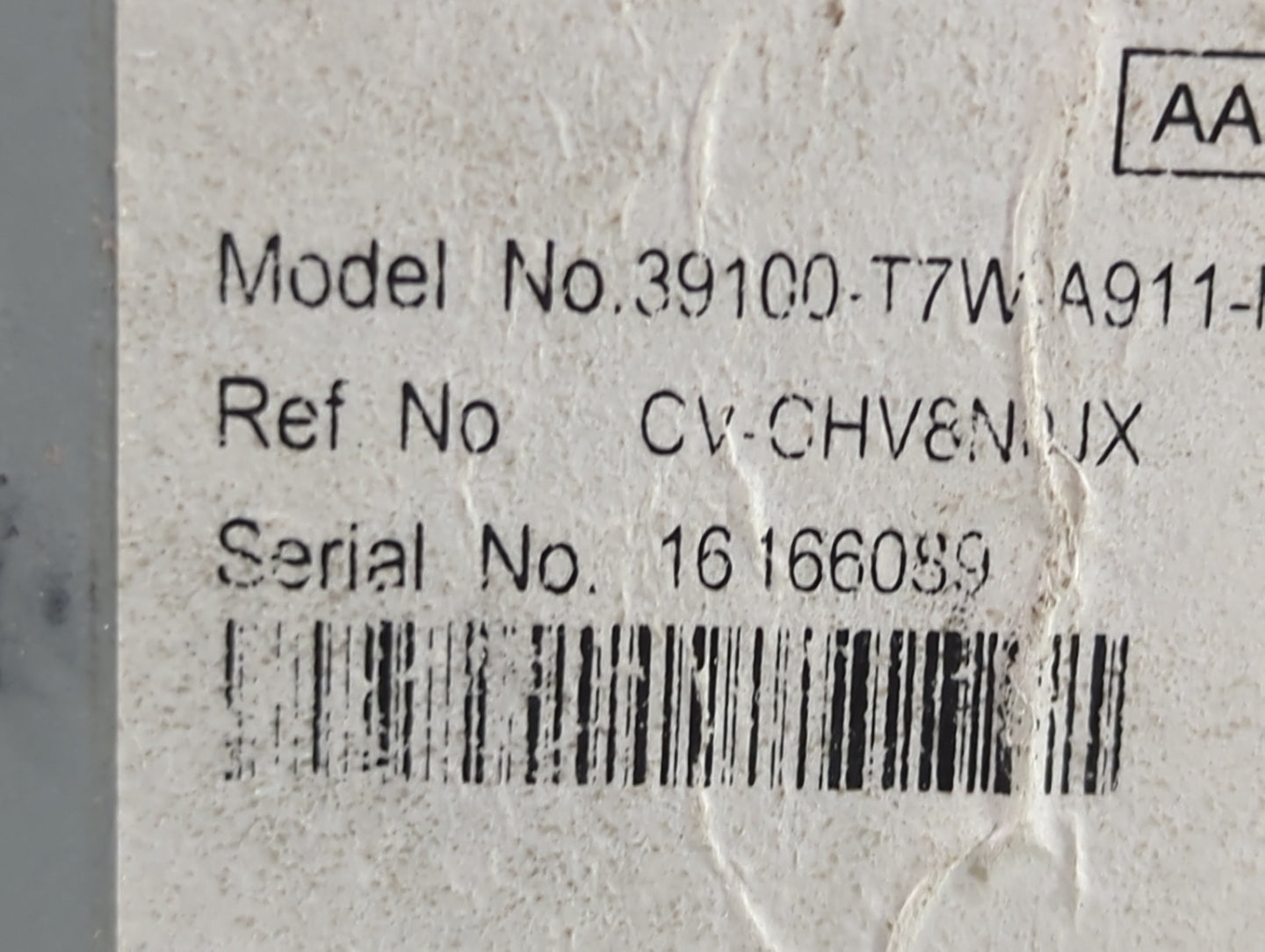 2019-2022 Honda Hr-V Radio AM FM Cd Player Receiver Replacement P/N:39100-T7W-A911-M1 CV-CHV8N0JX Fits Fits 2019 2020 2021 2
