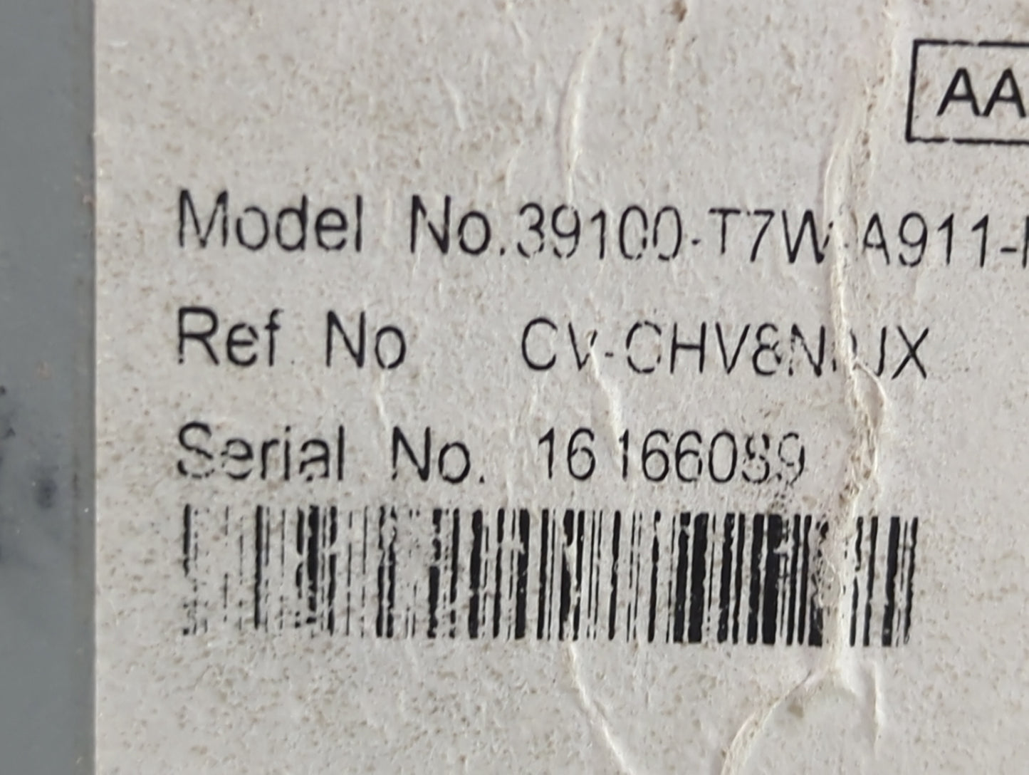 2019-2022 Honda Hr-V Radio AM FM Cd Player Receiver Replacement P/N:39100-T7W-A911-M1 CV-CHV8N0JX Fits Fits 2019 2020 2021 2