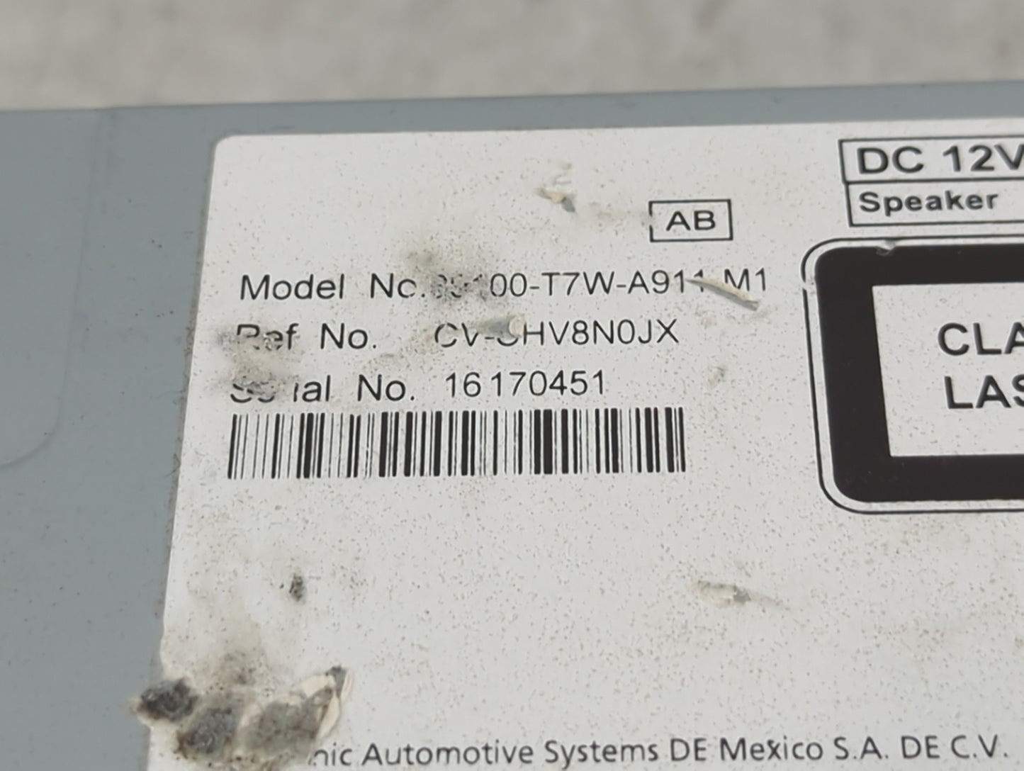 2020 Honda Hr-v Information Display Screen - Oemusedautoparts1.com