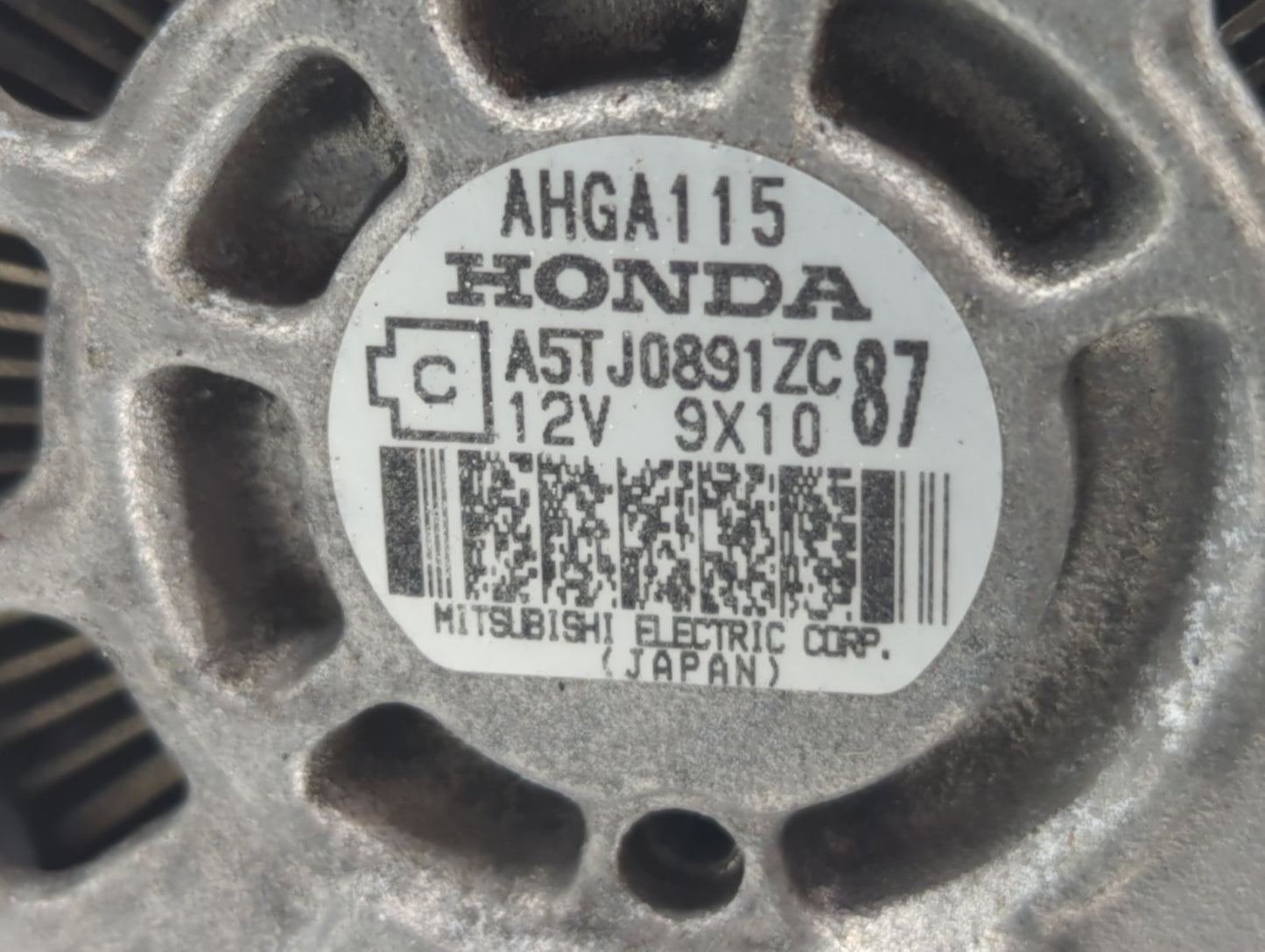 2019-2022 Honda Hr-V Alternator Replacement Generator Charging Assembly Engine OEM P/N:A5TJ0891ZC AHGA115 Fits OEM Used Auto