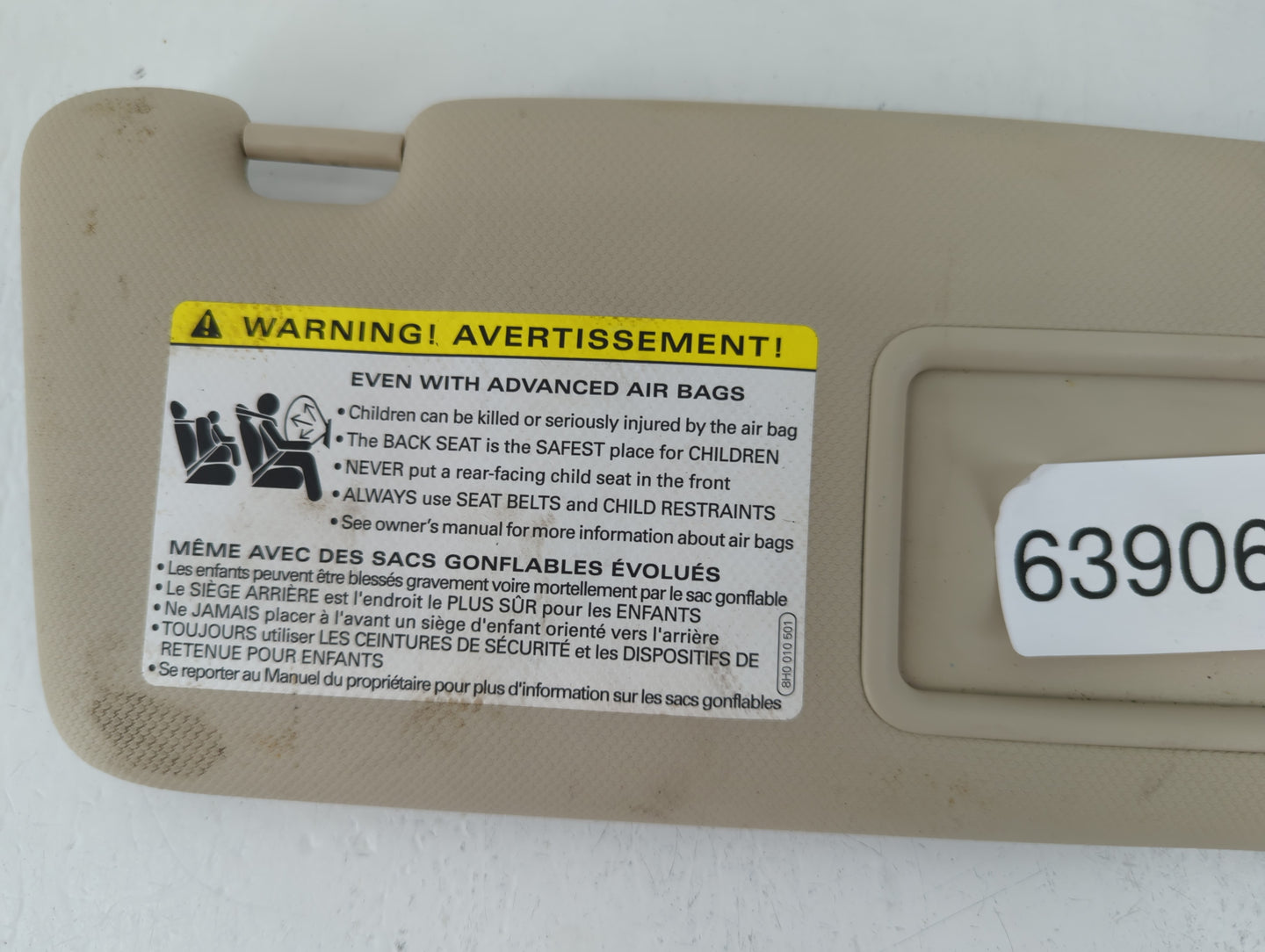 2016-2022 Honda Hr-V Sun Visor Shade Replacement Passenger Right Mirror Fits Fits 2016 2017 2018 2019 2020 2021 2022 OEM Use